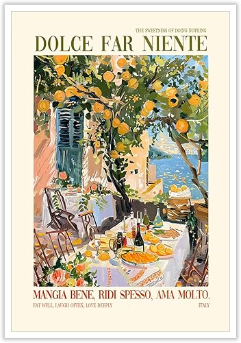 Pósteres italianos vintage de la costa de Amalfi, arte de pared de moda para viajes, decoración de paisajes de Italia, impresiones en lienzo con
