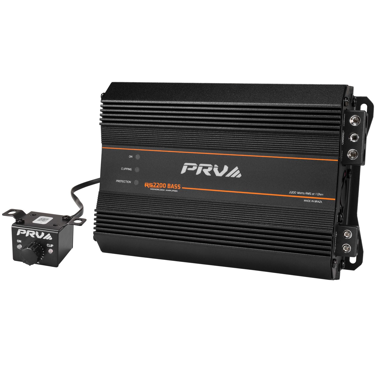 Photo 1 of PRV Audio 2200 Watts Monoblock Class D Subwoofer Amplifier RS2200 BASS 1 Ohm – 12 Volts Car Amp, Built-in Crossover, Bass Boost, Smart Fans with Remote Sub Level Control Bass Knob Included
