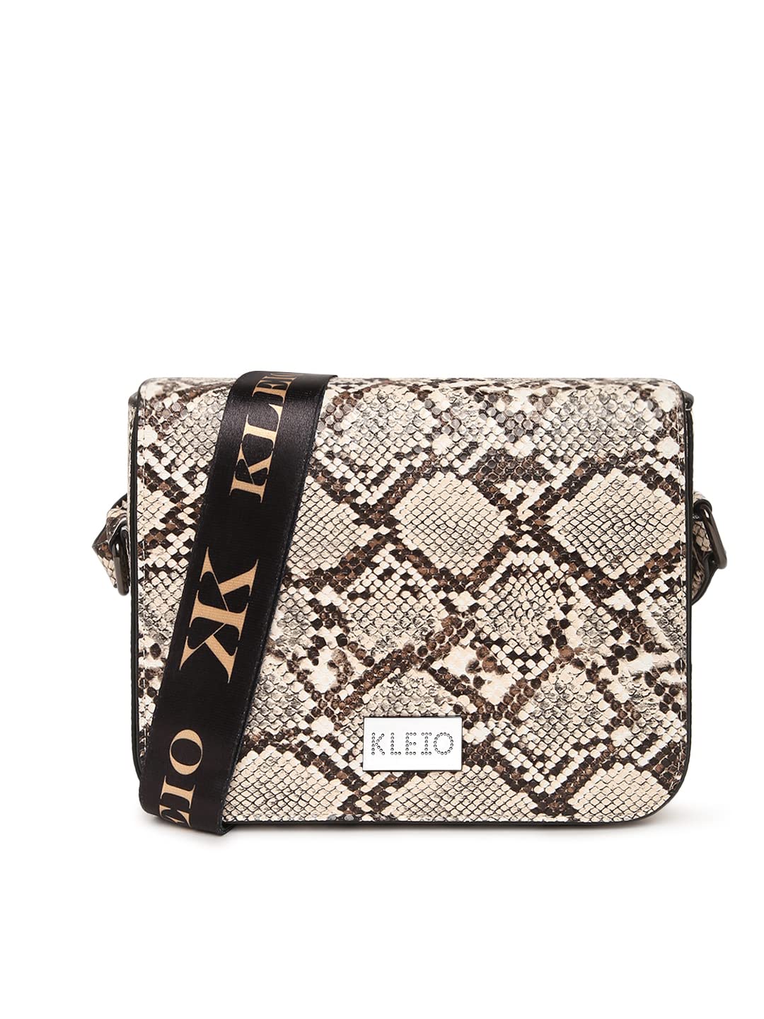 KLEIO Leather Side Sling Bag for Women (Beige) with Animal Print, Adjustable Shoulder Strap & Magnetic Square Flap Closure | Spacious Crossbody Bag for Girls | Suitable for Travel & Casual Use (B09MHBTH5P) Amazon Price History, Amazon Price Tracker