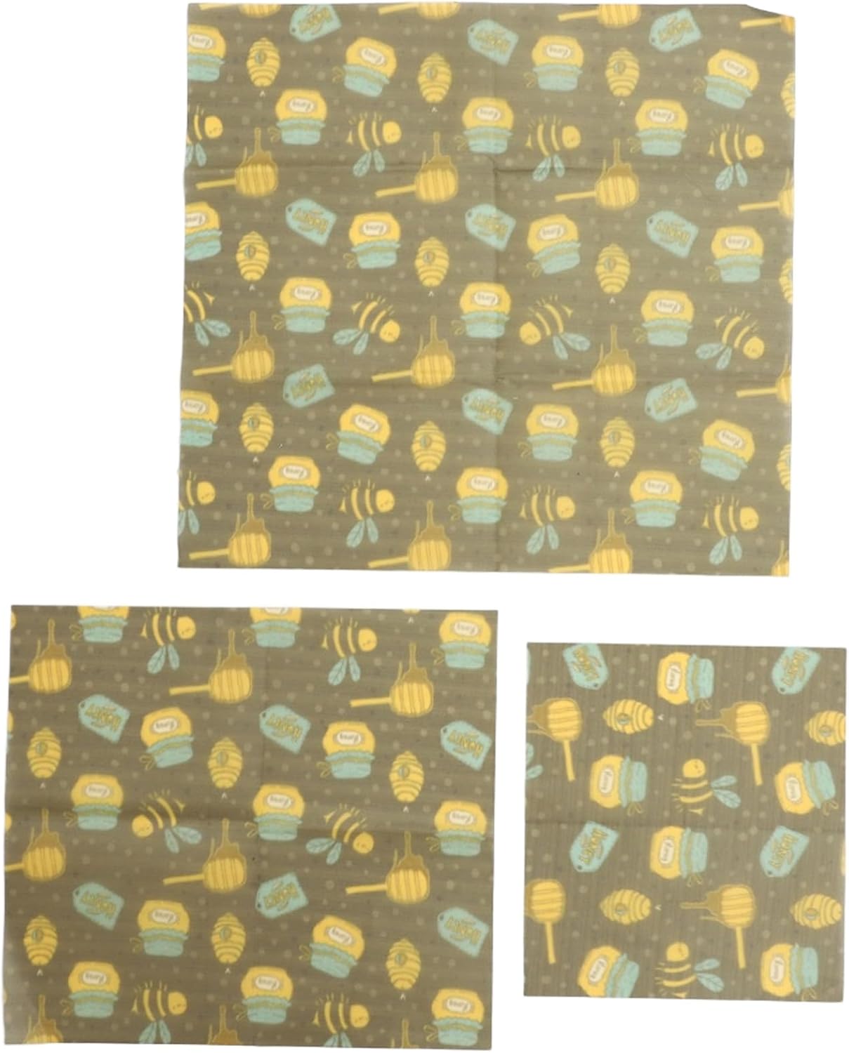 Aislor Bee's Wrap Beeswax Wraps for Food - Bread Wrap Reusable Bread Storage Bags for Sandwich, Snack Dark Green Seal Jar One Size