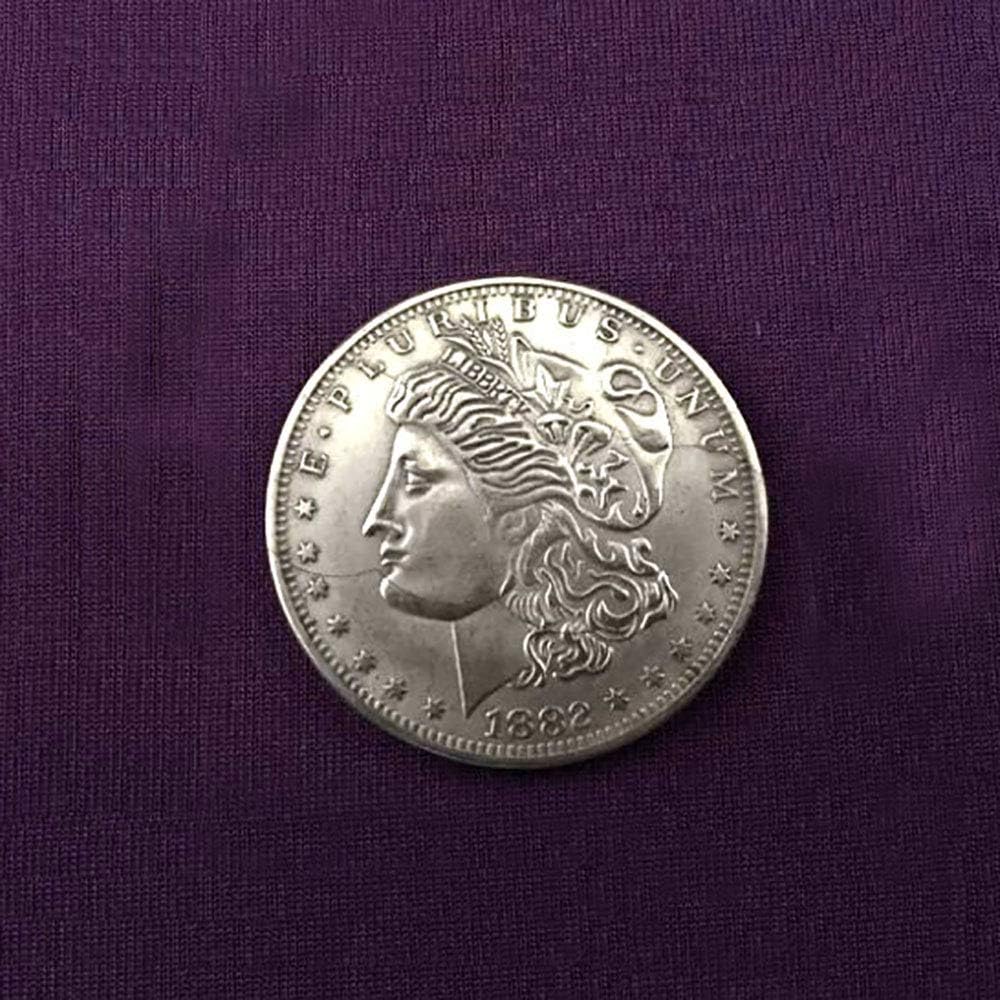 세 개의 접이식 조각 모건 코인 버전 마술 트릭 동전을 병 속으로 통과시키는 마술 근접 촬영 소품 거리 마술  기믹-Freehip.co.kr