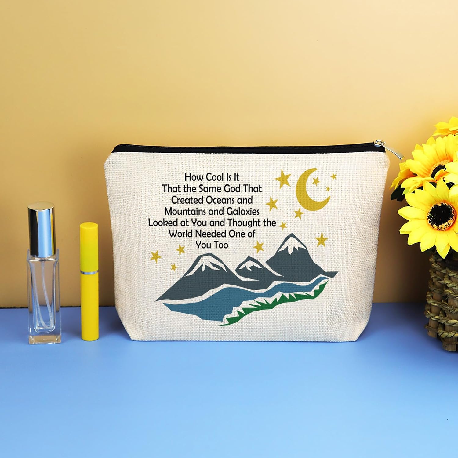 Inspiring Gifts Inspirational Gift for Teen Girl Makeup Bag Motivational Gifts for Best Friends Sister Daughter Niece Cosmetic Bag Birthday Christmas Graduation Gift Zipper Travel Toiletry Pouch - Image 7