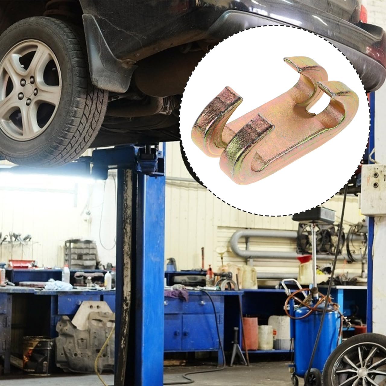 Alipis Double Claw Auto Body Pull Clamp Dent Pulling Clamp for Auto Body Repair Sheet Metal Fixture