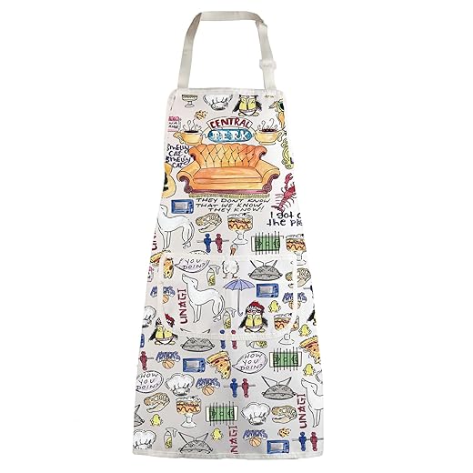 WZMPA Adjustable Kitchen Apron for Friend TV Show Chef Gift Friend Central Park TV Show Merchandise