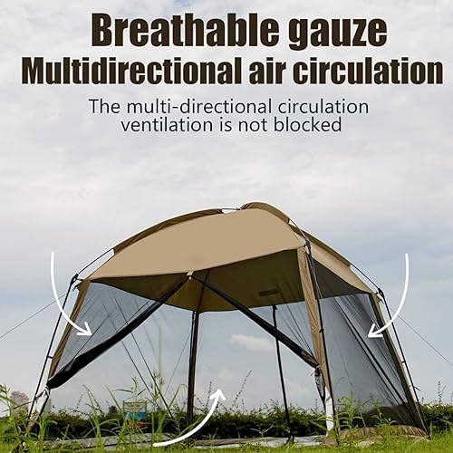 Miniatura 3 de GVDV Tienda de campaña de malla de 11 x 11 pies, malla de malla para acampar al aire libre, refugio de glorieta incluida, bolsa de transporte, fácil