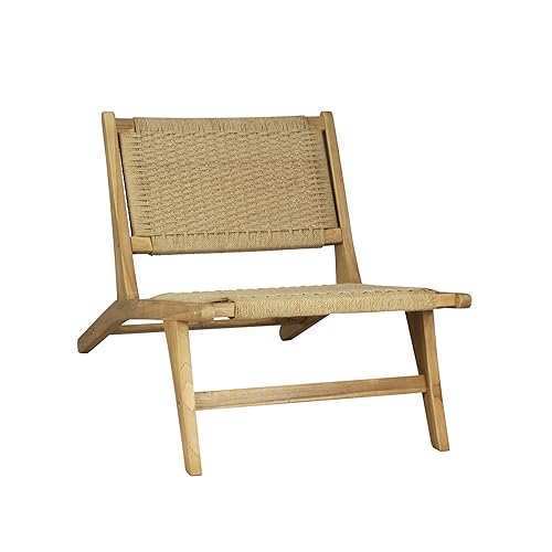 JONATHAN Y RLX1000A Parker Mid-Century Modern Woven Seagrass Wood Armless