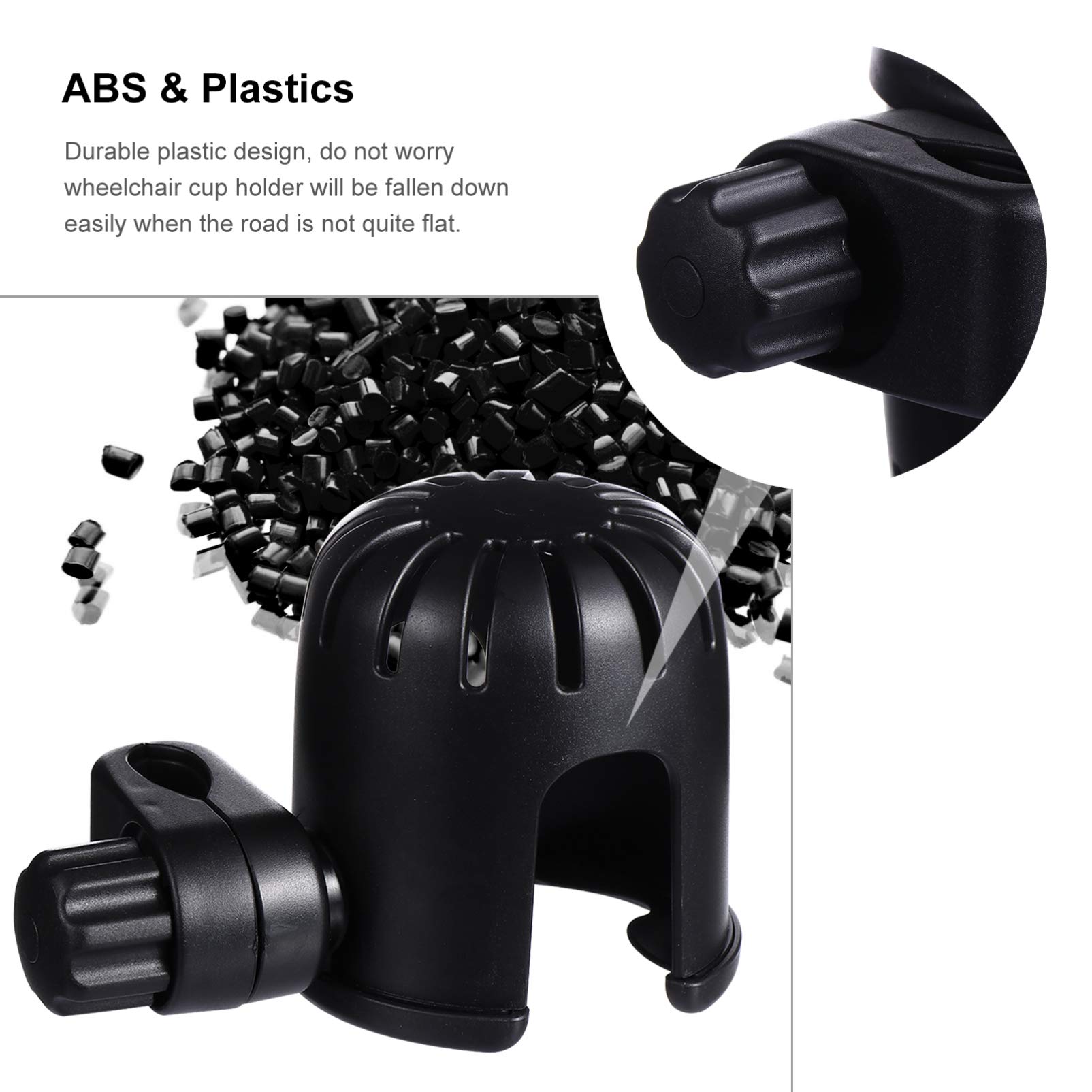 Toddmomy 2 Pièces Porte Gobelet pour Poussette Support Rotatif pour Bouteilles Eau et Biberons Accessoire Pratique pour Déplacements Faciles