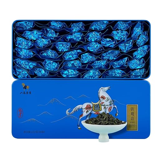 BAMATEA Authentic Anxi Tieguanyin Oolong Tea Loose Leaf - 8.89oz (252g) Iron Goddess of Mercy, National Intangible Cultural Heritage Tea, Premium High Mountain Fresh Flavor from China