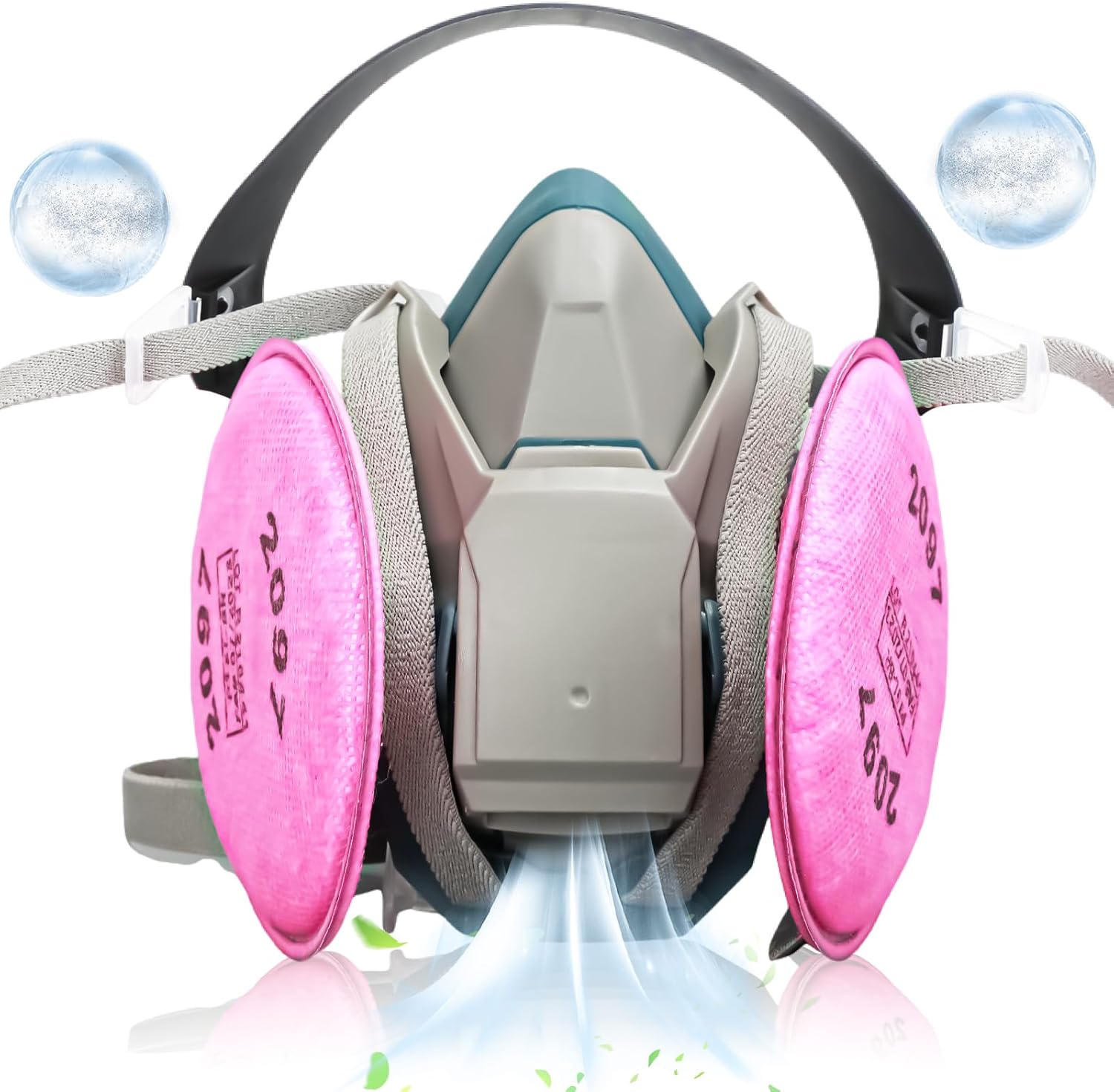 Paint Mask Respirator with 2097 Filters Gas Mask Half