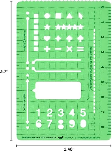 Miniatura 3 de Hobonichi Plantilla básica Hobonichi Notebook Original Papelería Notebook Accesorios, Importación de Japón