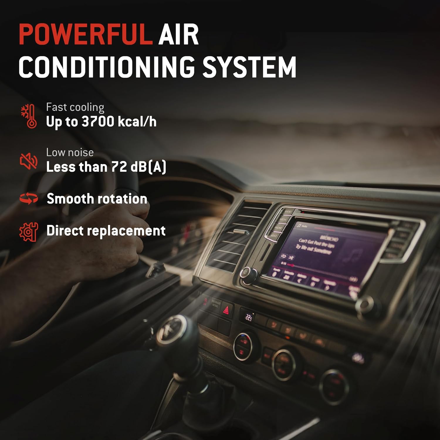 HYR Automotive Air Conditioning Compressor AC Compressor with Clutch Compatible with Honda Accord 2003-2007 2.4L, 7 grooves, 38810RAAA01, 78389, 38810-RAA-A01