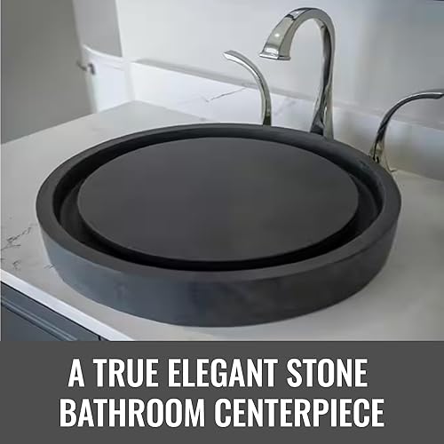 Miniatura 6 de Eden Bath EB_S042LS-H - Fregadero redondo de piedra de lava