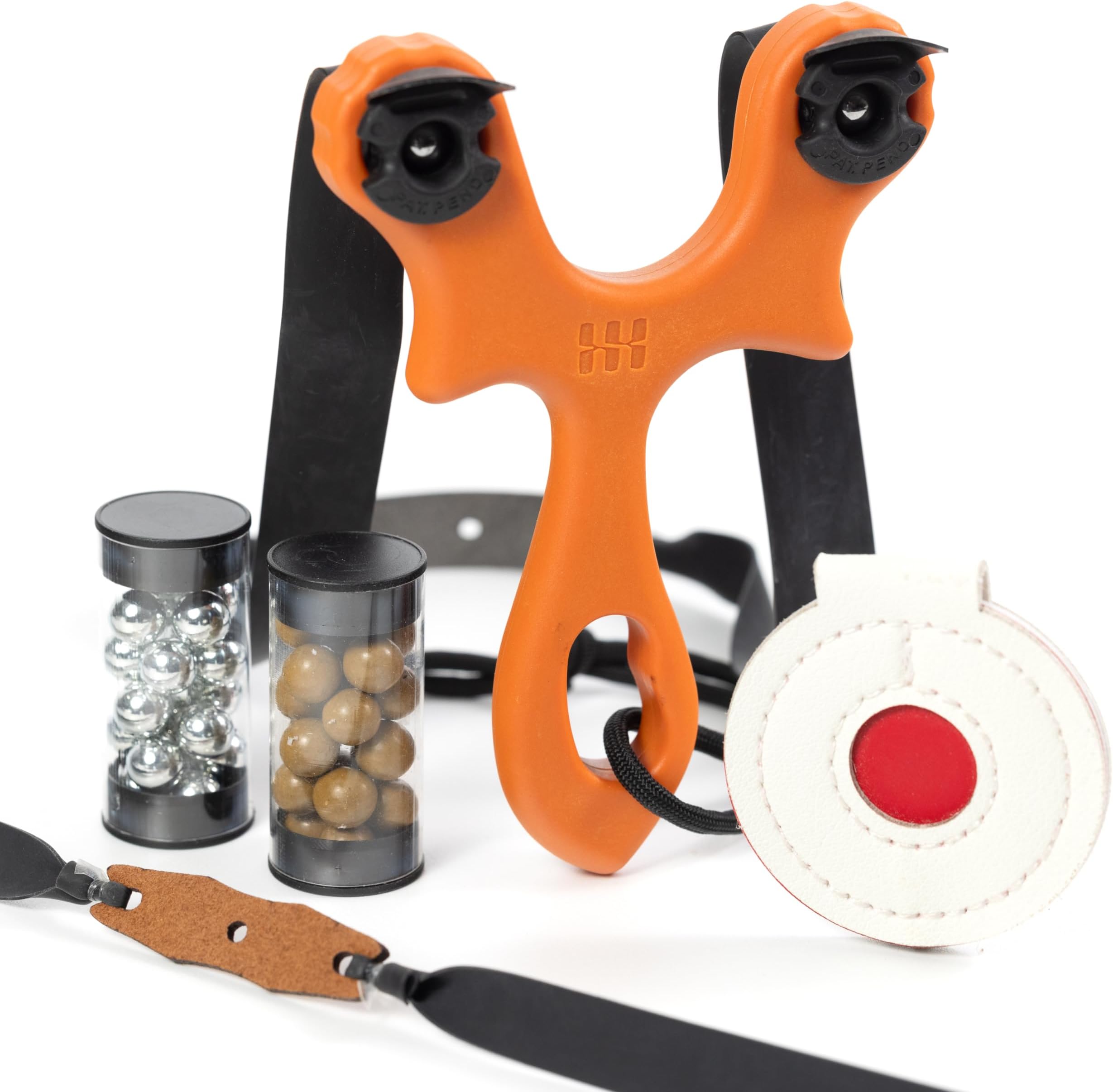 SimpleShot BeanFlip Slingshot with Target and Clay Ammo, for Beginner and Professional Hunting Target Shooting