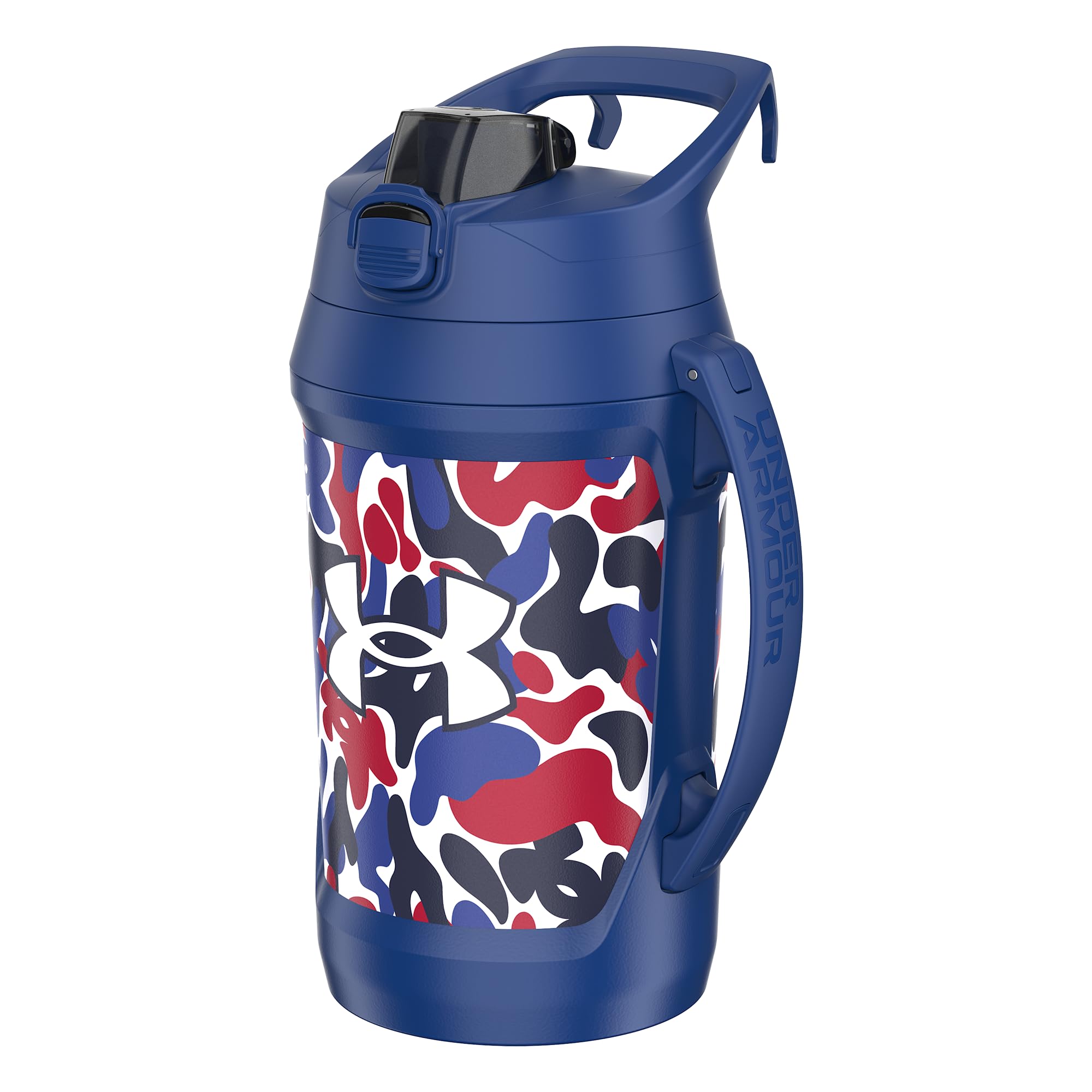 Under Armour Half Gallon Water Bottle Insulated, 64oz Insulated Water Bottle with Handle, Fence Hook, Leak Resistant, for Baseball, Football & More -