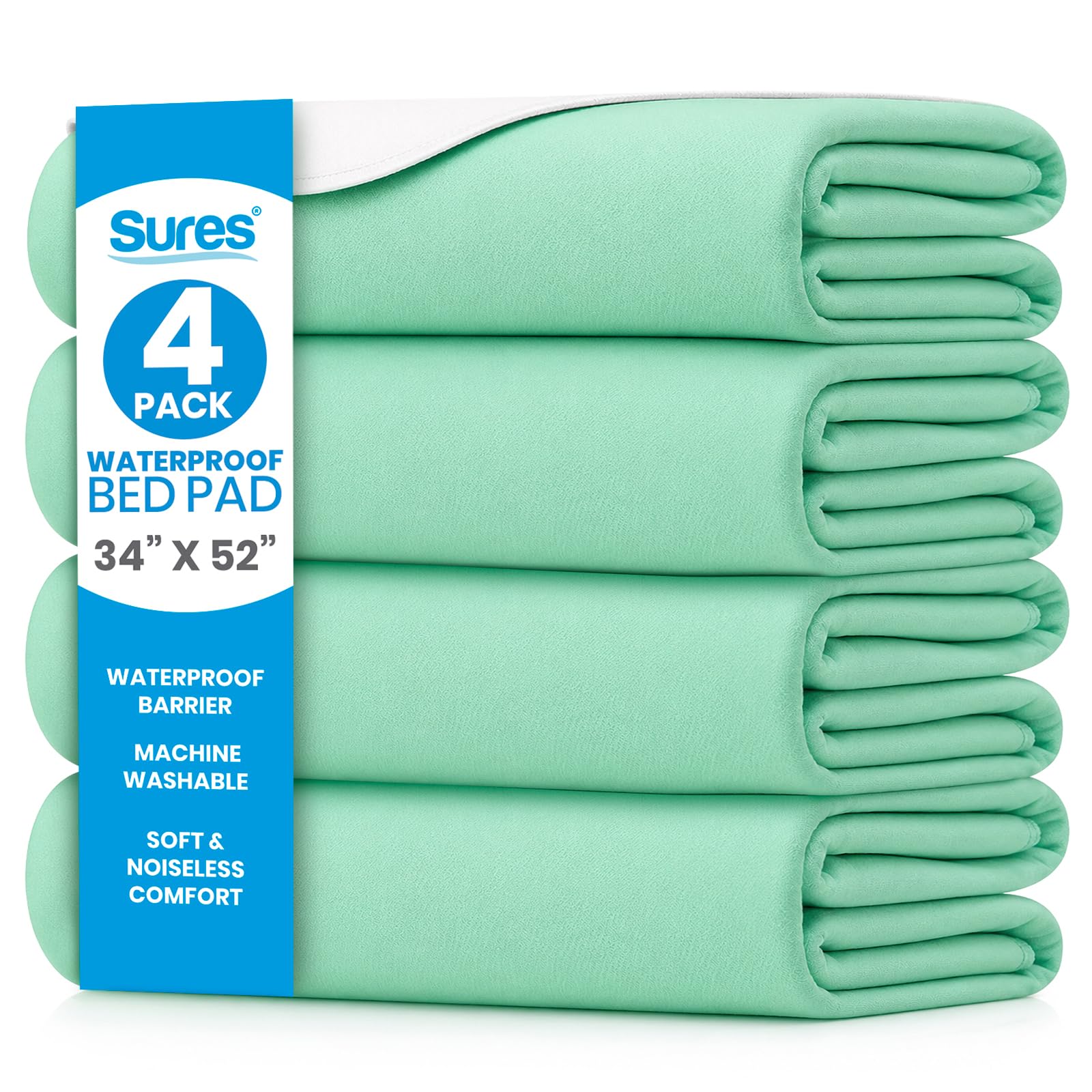 Photo 1 of Sures Washable, Waterproof Bed Pad & Mattress Protector for Incontinence