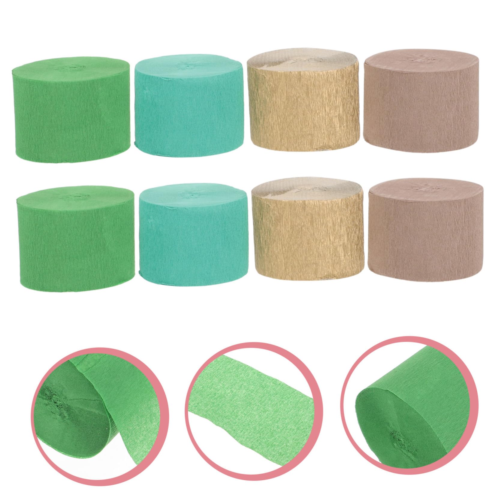 TEHAUX 24rouleaux Crépon Papier Pour Décorations De Fête Accessoires De Streamers Pour Anniversaires Et Mariages Décorations De Fête Papier