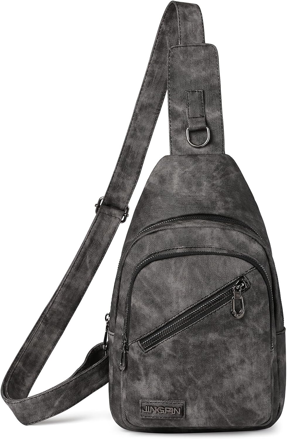 FALAN MULE Crossbody Bags for Women Trendy Leather Sling Chest Bag Fanny Packs for Women