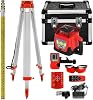 360° Rotary Laser Level Kit with 500m Range, Self-Leveling for Precise Outdoor Construction and Industrial Measurements