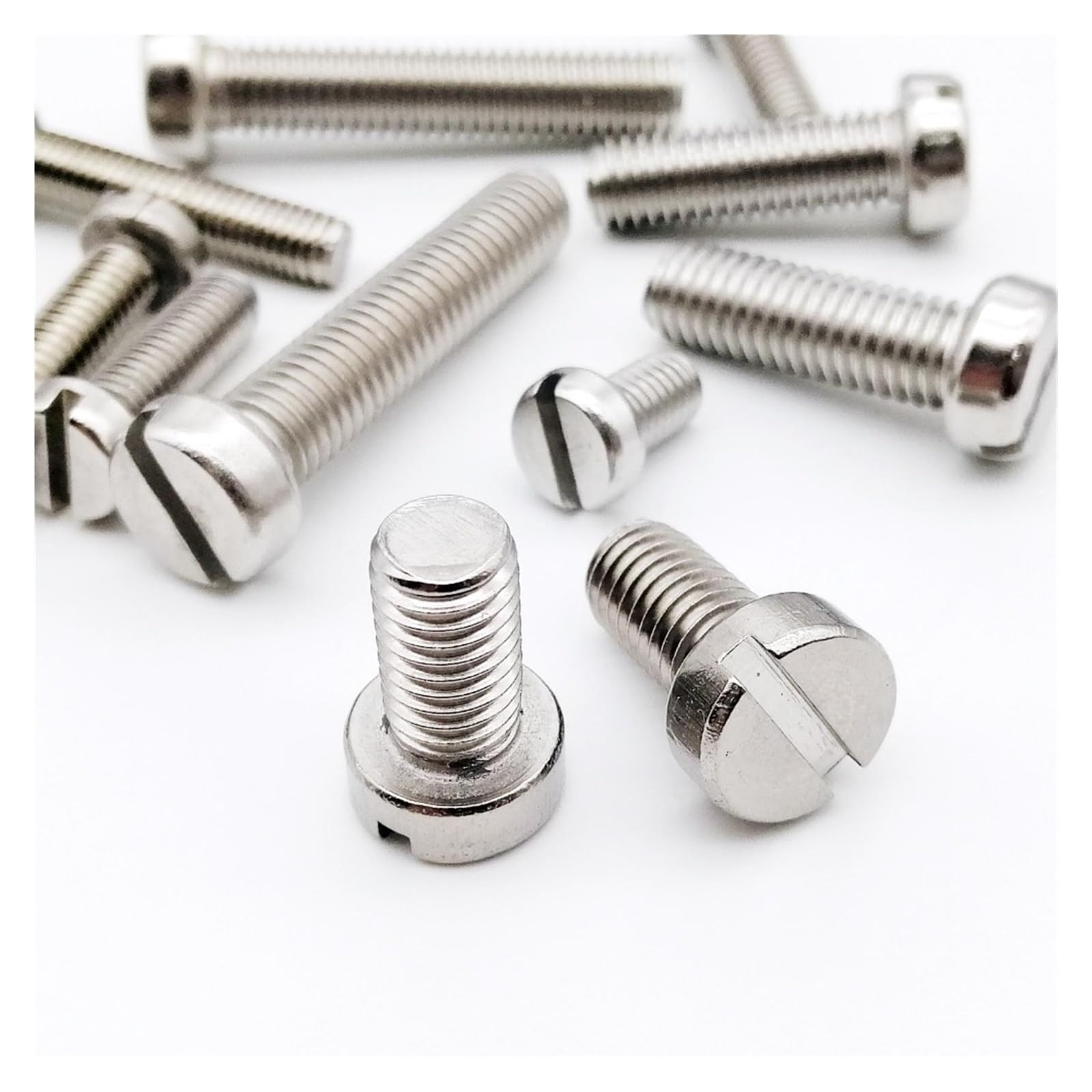 yaoqijie 10/50pcs M3 M4 M5 M6 M8 304 A2-70 Acciaio inossidabile GB65 Tappo scanalato Testa scanalata Colonna Rotonda Formaggio Vite a testa Lunghezza bullone = 4-100mm lasting ( Color : 40mm , Size :