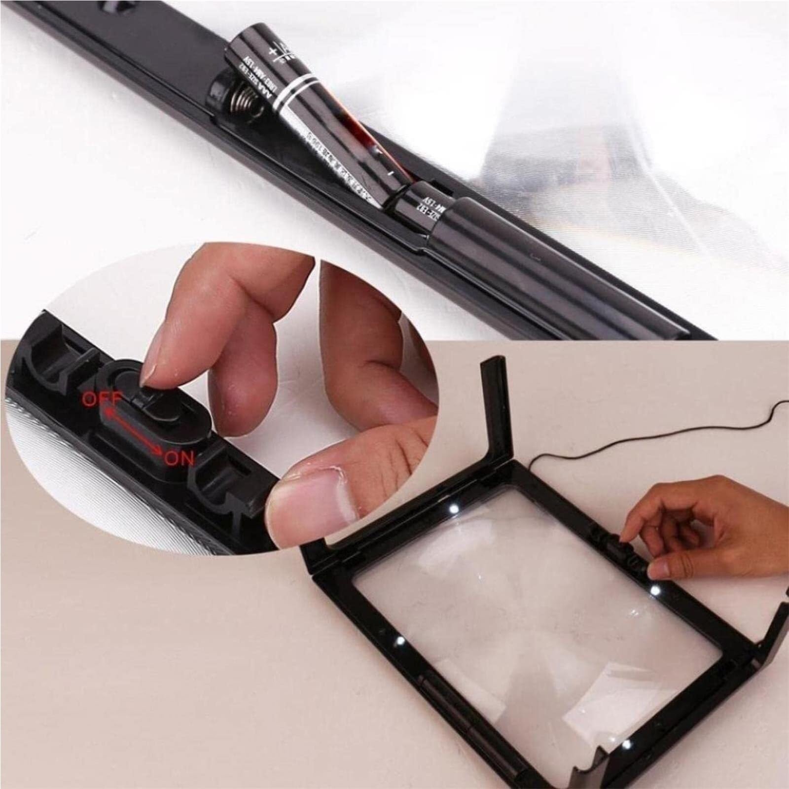 Lente d'ingrandimento for schermo Lente d'ingrandimento schermo 3X con luce LED leggere libri Amplificatore video HD 3D, fantastici gadget for uomini Regali