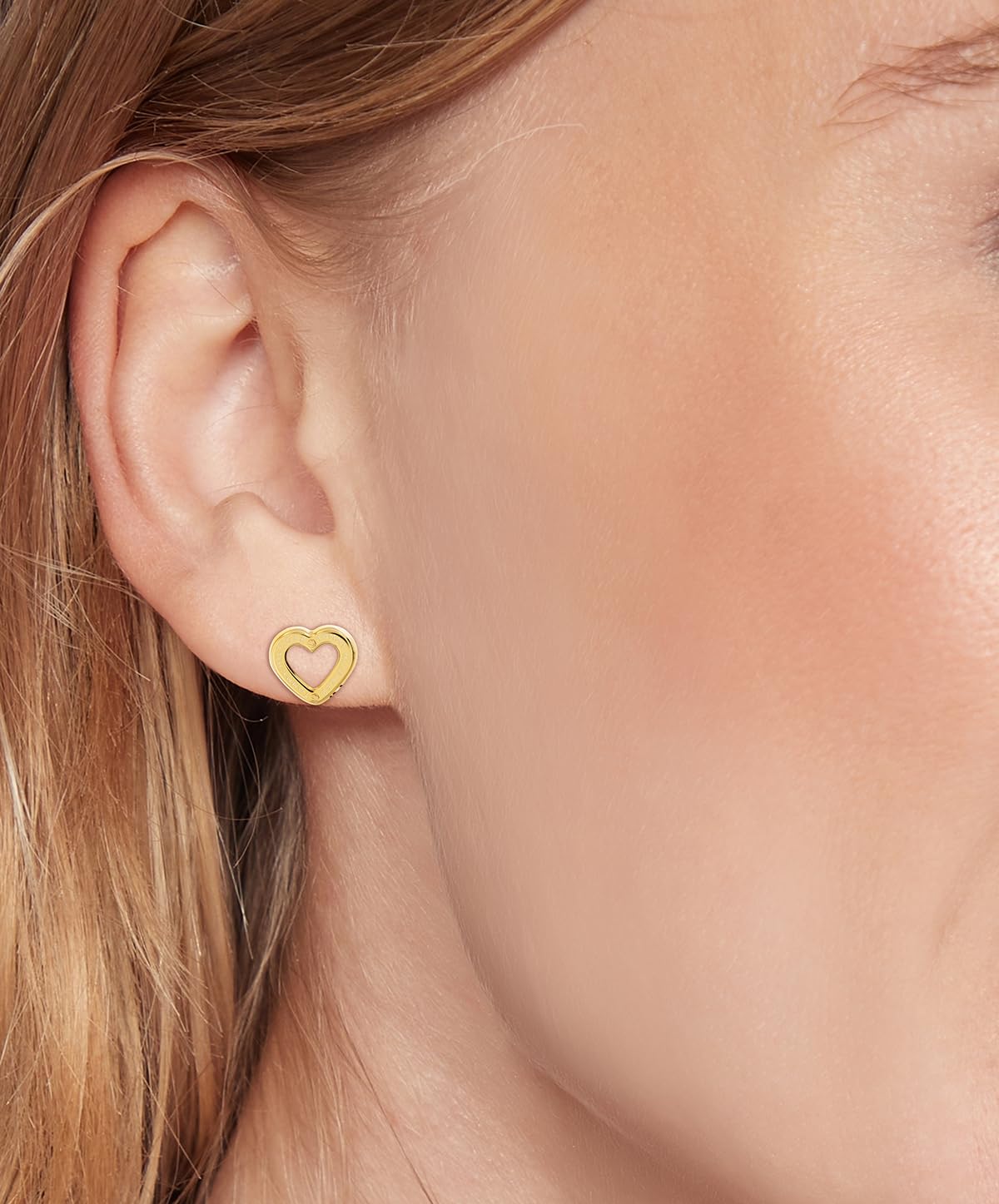 Tommy Hilfiger Jewelry Pendientes de Botón con Forma de Corazón para Mujer en Acero Inoxidable – Disponibles en Plata u Oro
