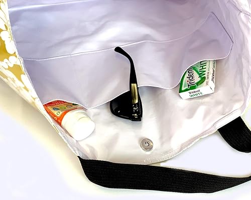 Miniatura 8 de Alux Bolsa de mano para mujer, impermeable, resistente y espaciosa para playa, trabajo, gimnasio, viajes, ecológica y fácil de limpiar