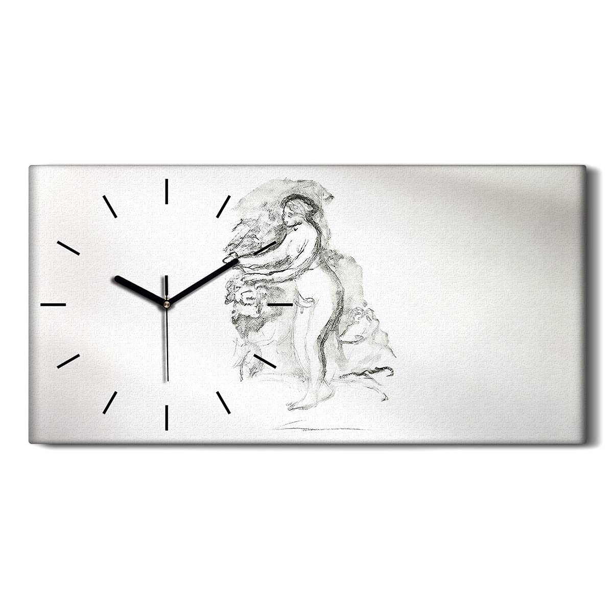 Horloge sur toile moderne et silencieuse pour l'art mural de votre salon ou chambre