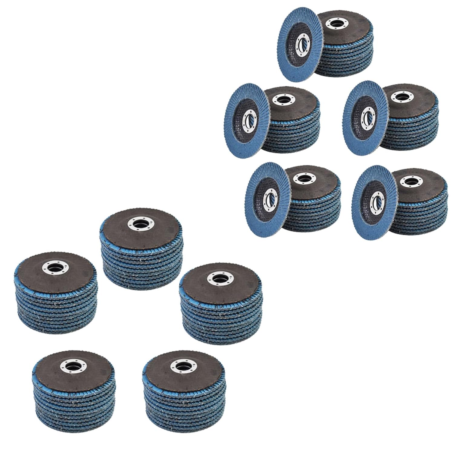 WFLNHB 4-1/2 x 7/8 Inch Flap Discs 60 Grits Zirconia Grinding Wheel Angle Grinder Abrasive Sanding Disc 100 Pcs