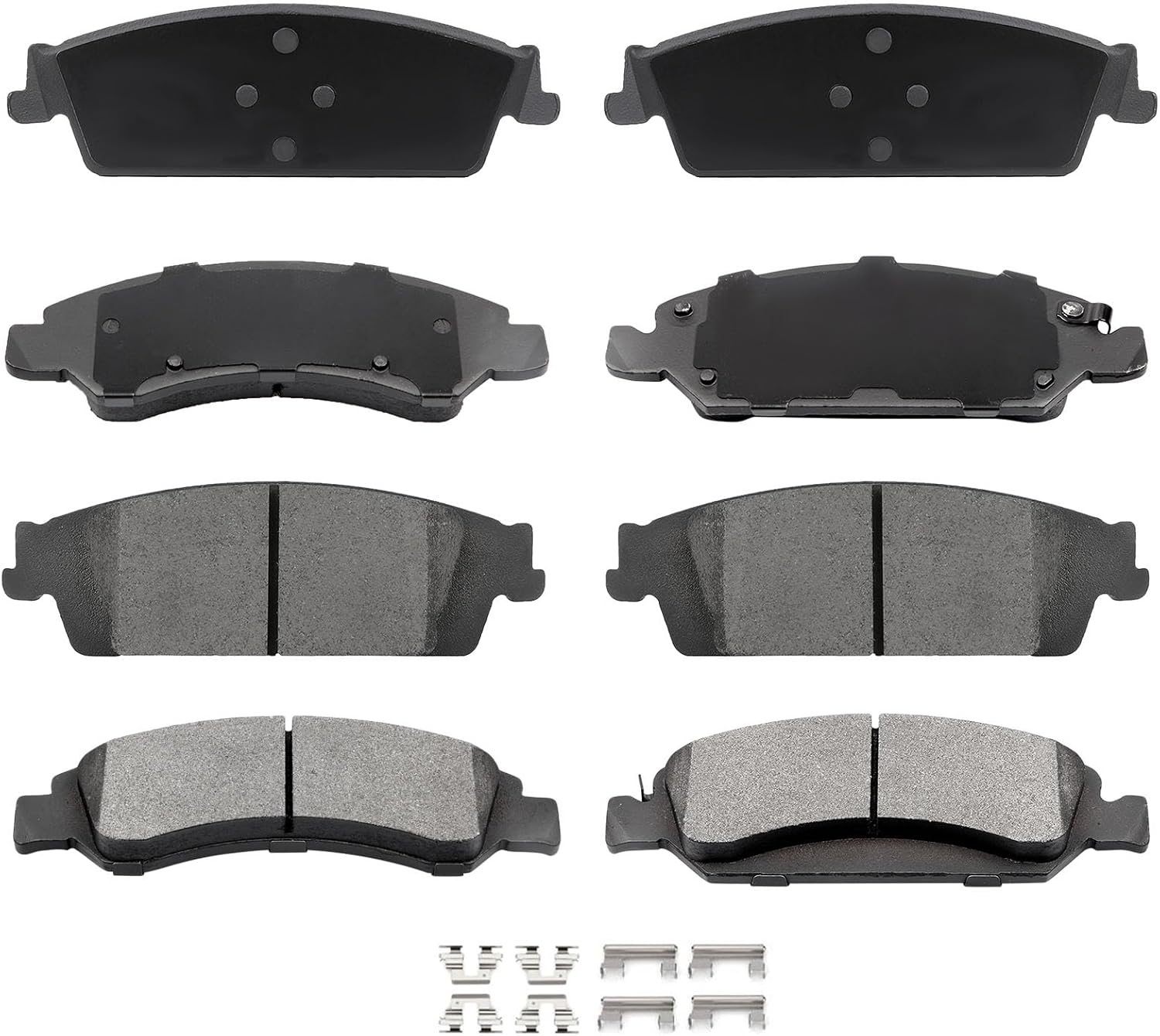 AUTOMUTO 8PCS Front & Rear Disc Brake Pads Set D1707 D1363 For Cadillac Escalade Escalade ESV For Chevrolet Silverado 1500 Suburban Tahoe For GMC Sierra 1500 Sierra 1500 Limited Yukon Yukon XL