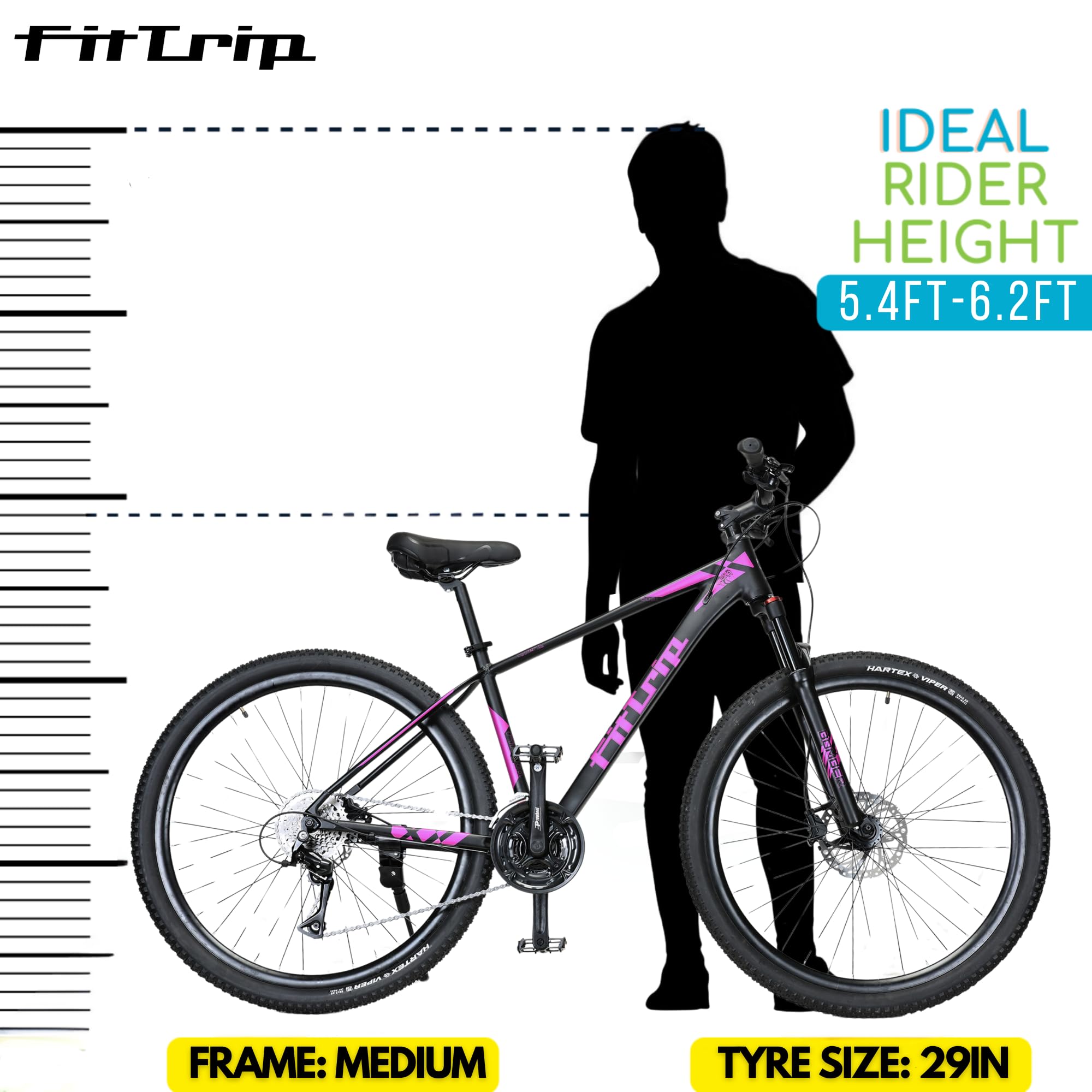 Fittrip Adult Vyper Rs 29t Al Alloy 6061 Frame W Desertcart