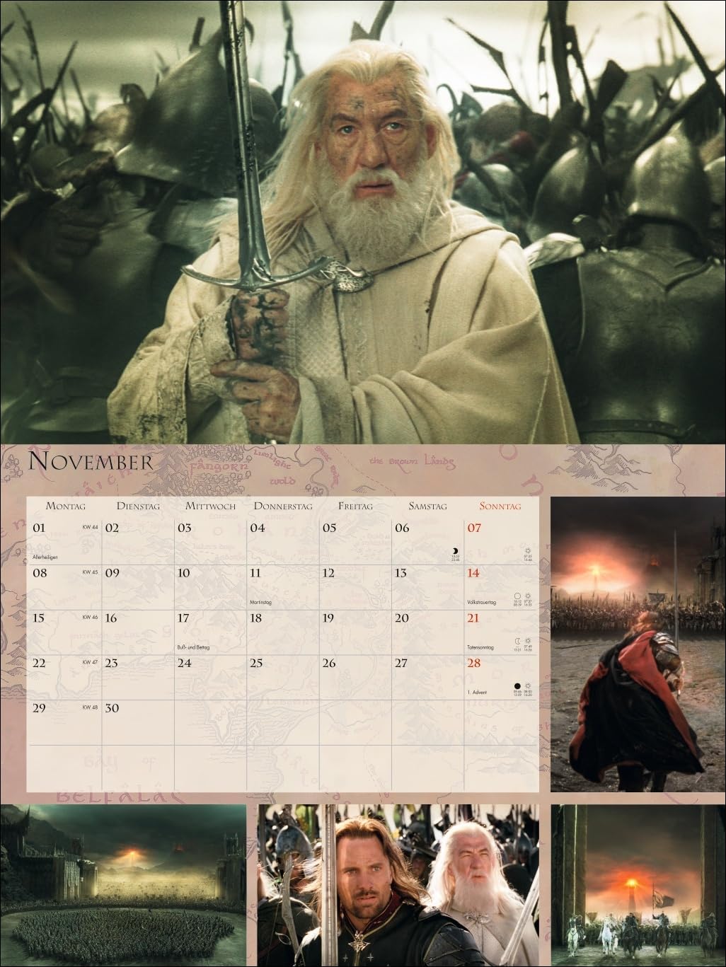 Der Herr der Ringe Broschur XL Kalender 2027: Wandkalender mit fesselnden Filmszenen aus der erfolgreichsten Filmtrilogie. Broschürenkalender 2027 mit Poster zum Heraustrennen.