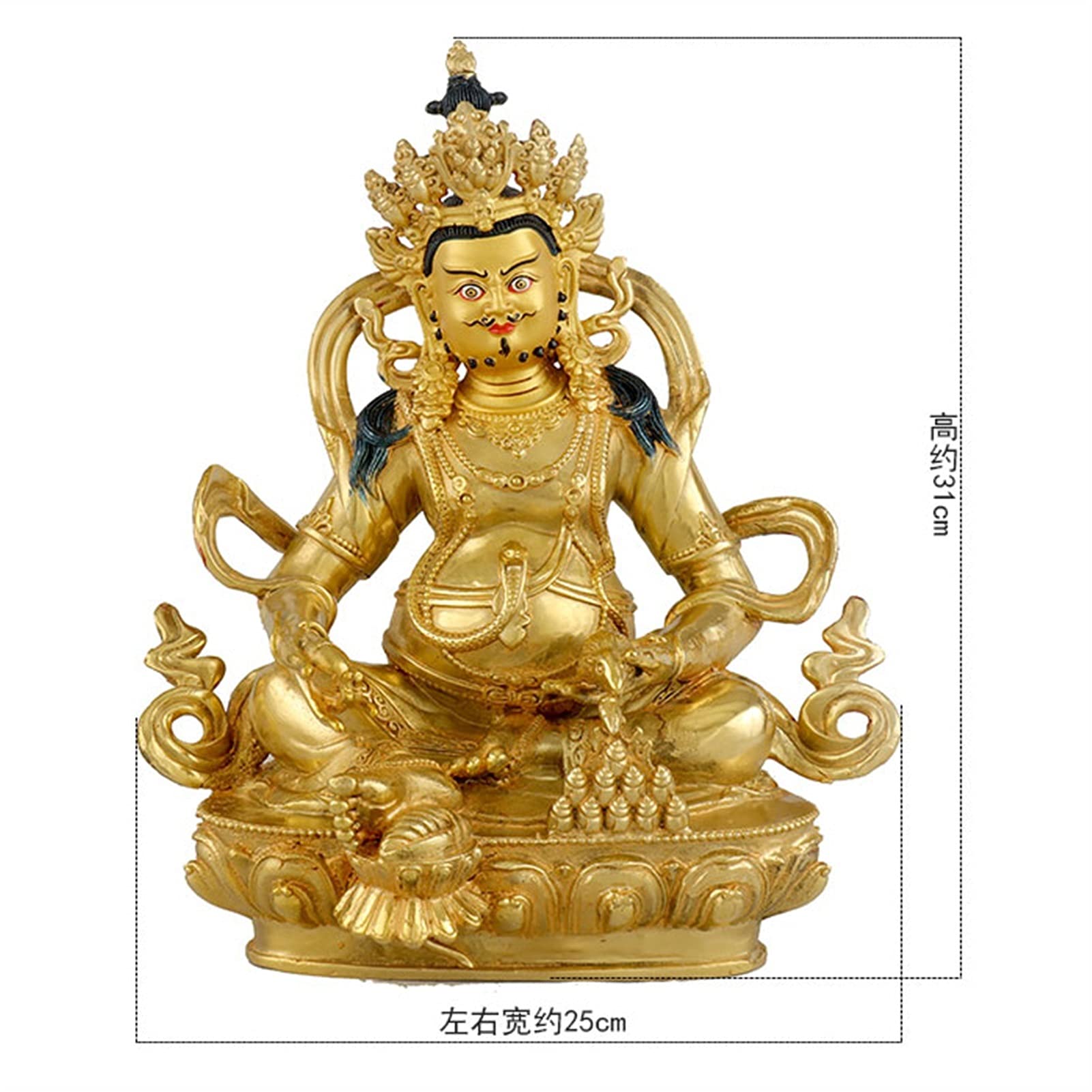 民族仏像 Statue of god (wood) / SOLD Object: 25x9.5 (hw)cm Heian