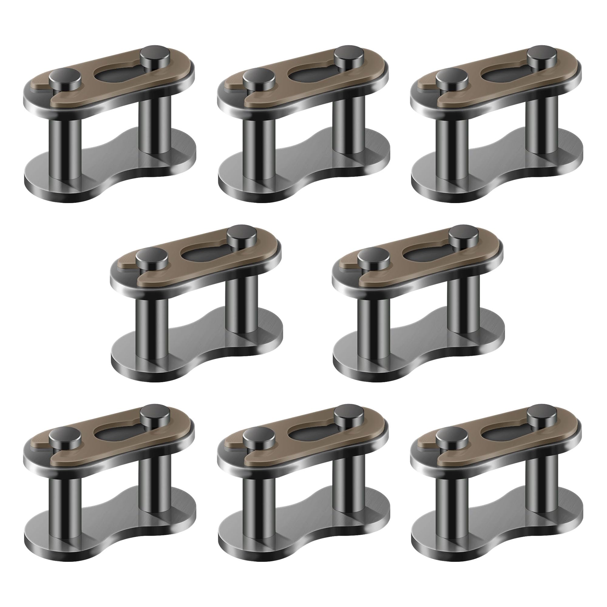8pcs 520 Chain Master Link Replacement Heavy Duty Chain Connector Links for Motorcycle Dirt Bike 50cc 70cc 90cc 110cc 125cc ATV Quad