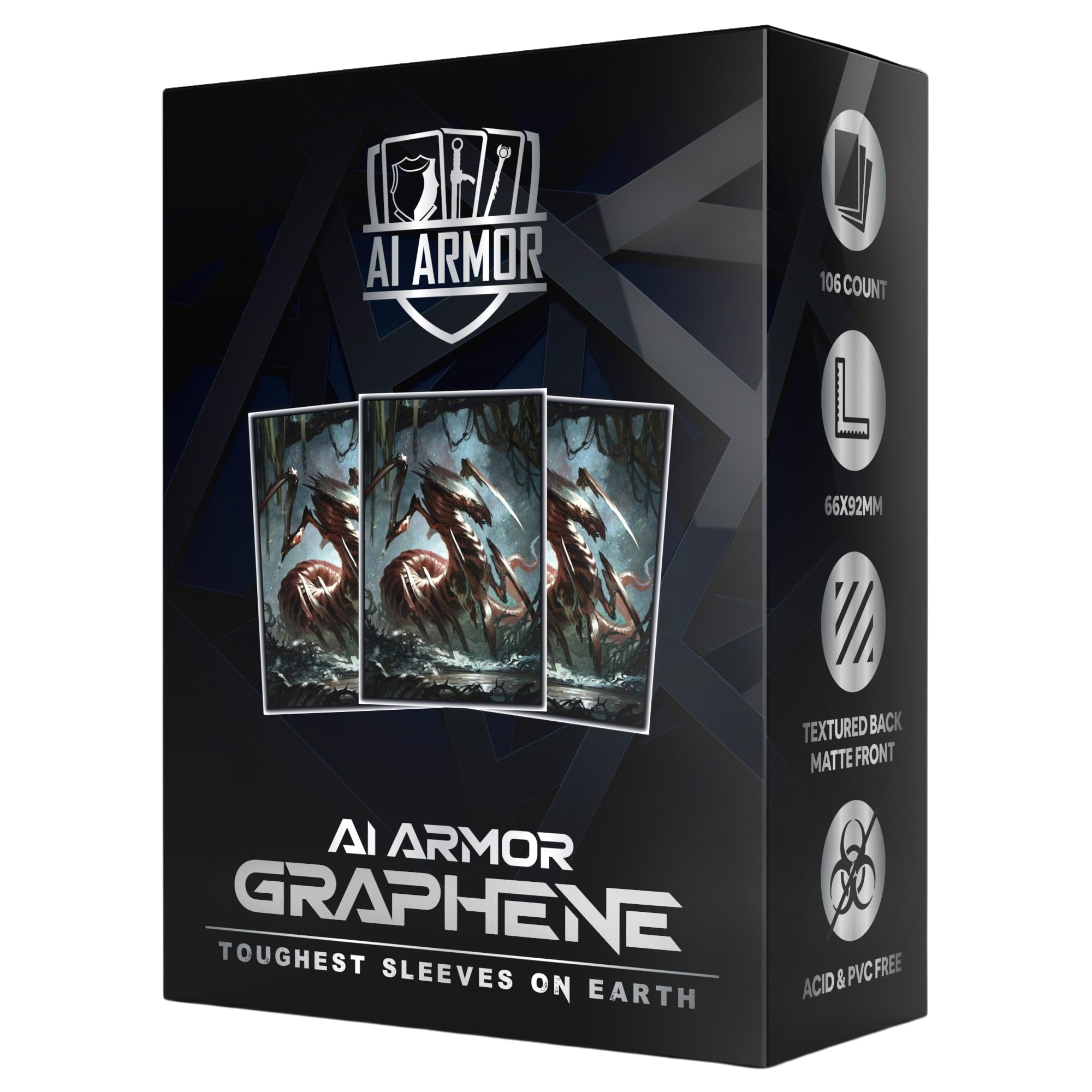 (Sliver) - 105ct Textured Matte TCG/MTG Art Sleeves by Ai Armor (Graphene)