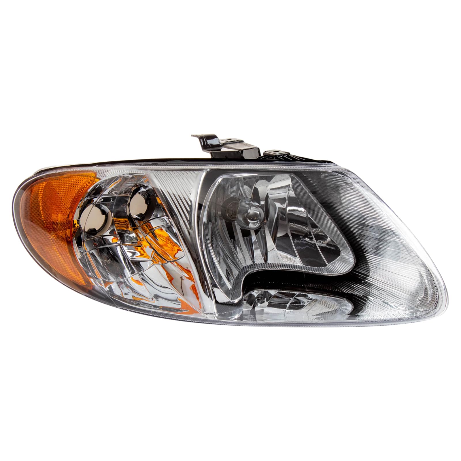 TRQ Passenger Side Headlight Assembly Compatible with 2001-2007 Chrysler Town &amp; Country 2001-2003 Voyager Dodge Caravan Grand Caravan CH2503129