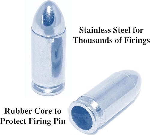 Miniatura 10 de Steelworx Tapas a presión de acero inoxidable de 0.354 inrondas de entrenamiento de fuego seco