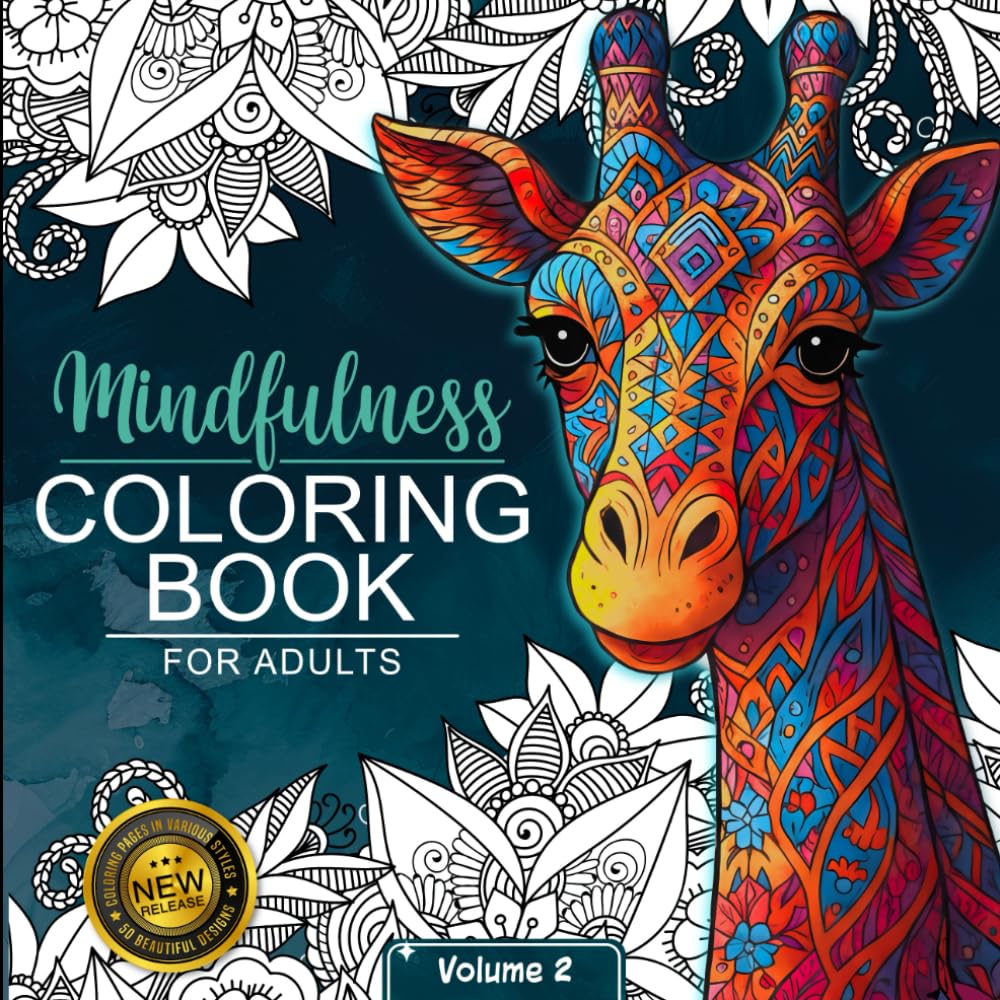 Mindfulness Coloring Book For Adults: Zen Coloring Book For Mindful People | Adult Coloring Book With Stress Relieving Designs Animals, Mandalas, Zentangle Nature Art | Relaxing Coloring Therapy Gift Paperback – September 10, 2021