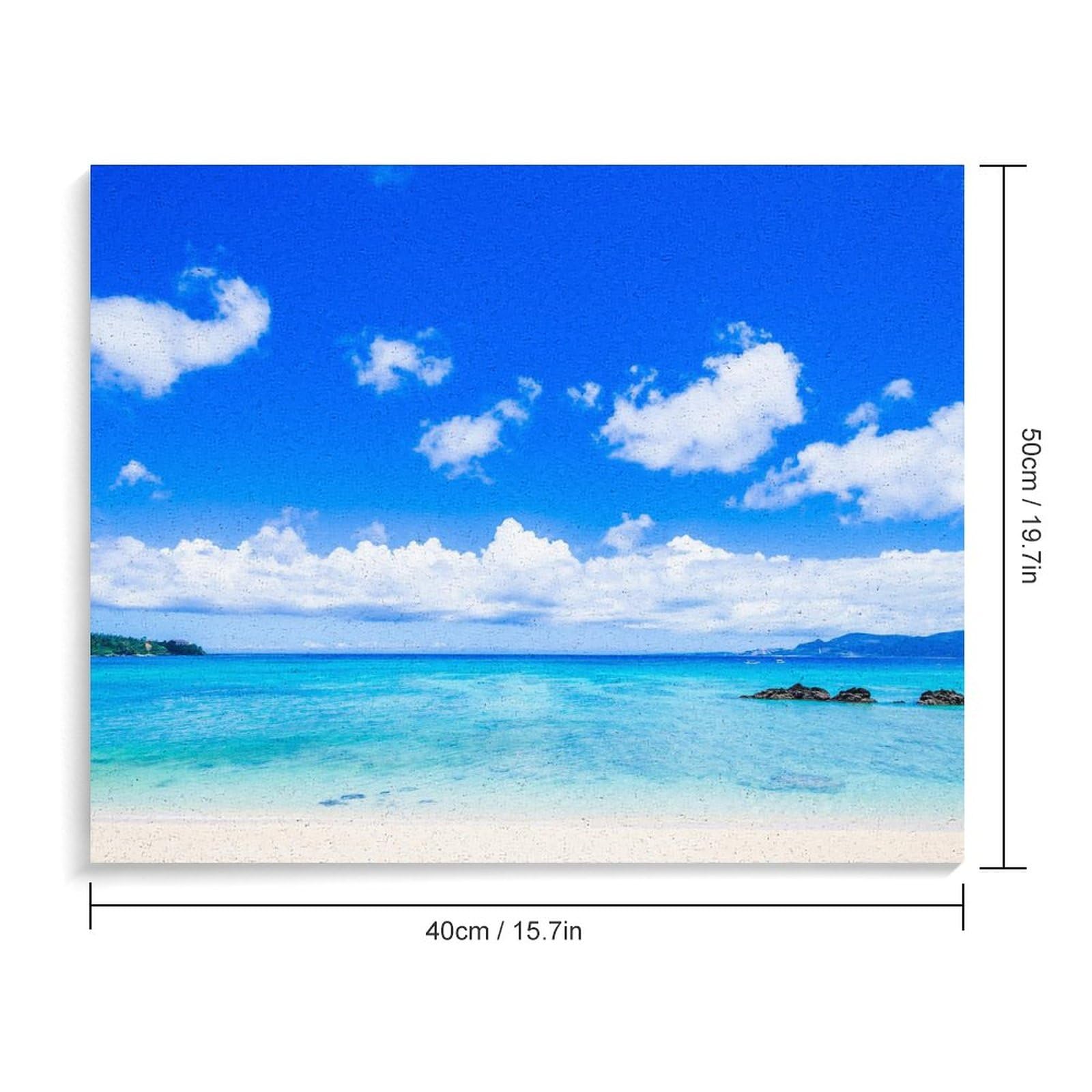 Amazon | 青い海 数字油絵 風景画 数字キット塗り絵 手塗り DIY