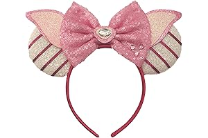 Glitter Piglet Bows Ears Headbands -- The Cutest Addition to Your Piglet Costume