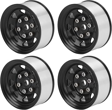 RC Wheel Hub, Enhanced Stability and Durability, Universal Beadlock Wheels 1.55 Inch Zinc Alloy for Off-Road Crawlers, RC Hobbyists, and Enthusiasts on Rocks Mud Trails