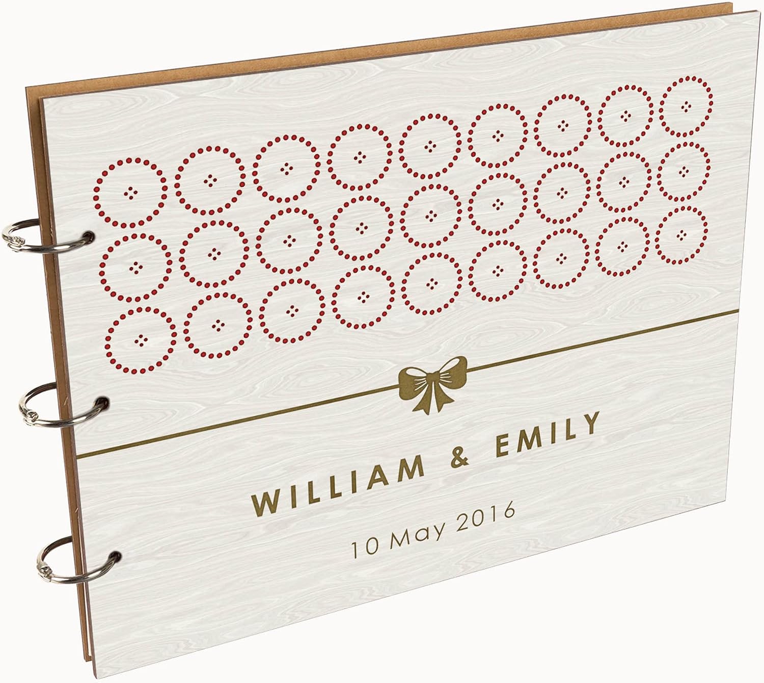 Darling Souvenir Personalized Engraved Laser Cut Wedding Guest Book Wooden Cover Sign-in Book Registry Guestbook Scrapbook-30