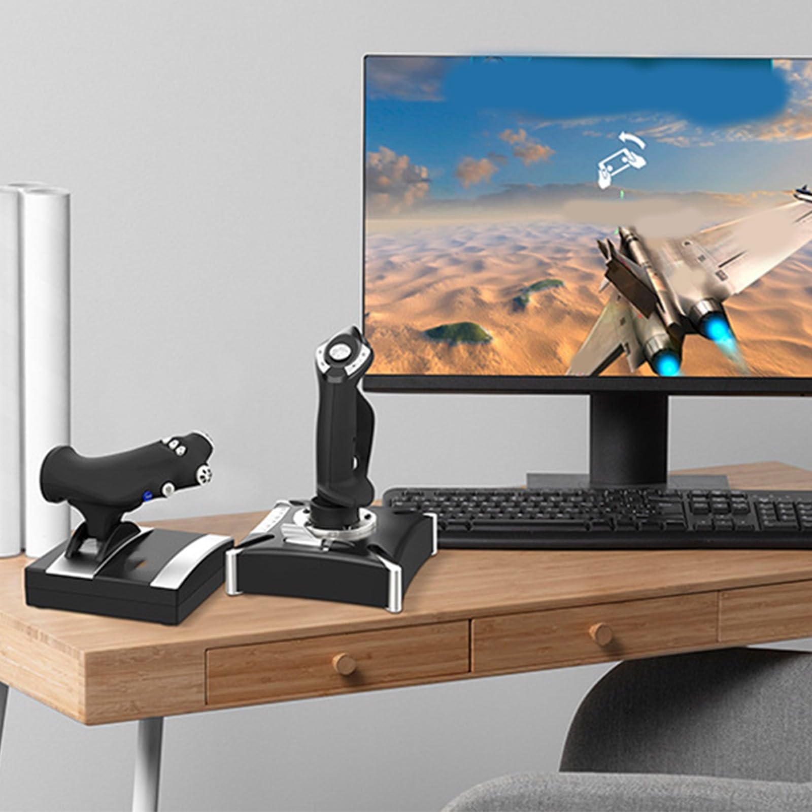 Controlador De Simuladores Vuelo Grammable Con Respuesta Agitación Joystick Ergonómico Fácil Operar Para PXN 2119 Vibration Comentarios Controlador Juegos