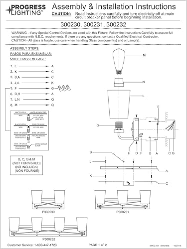 Vista 26 de Progress Lighting Briarwood Collection - Lámpara de tocador de baño de cristal transparente con 3 luces, grafito, color negro