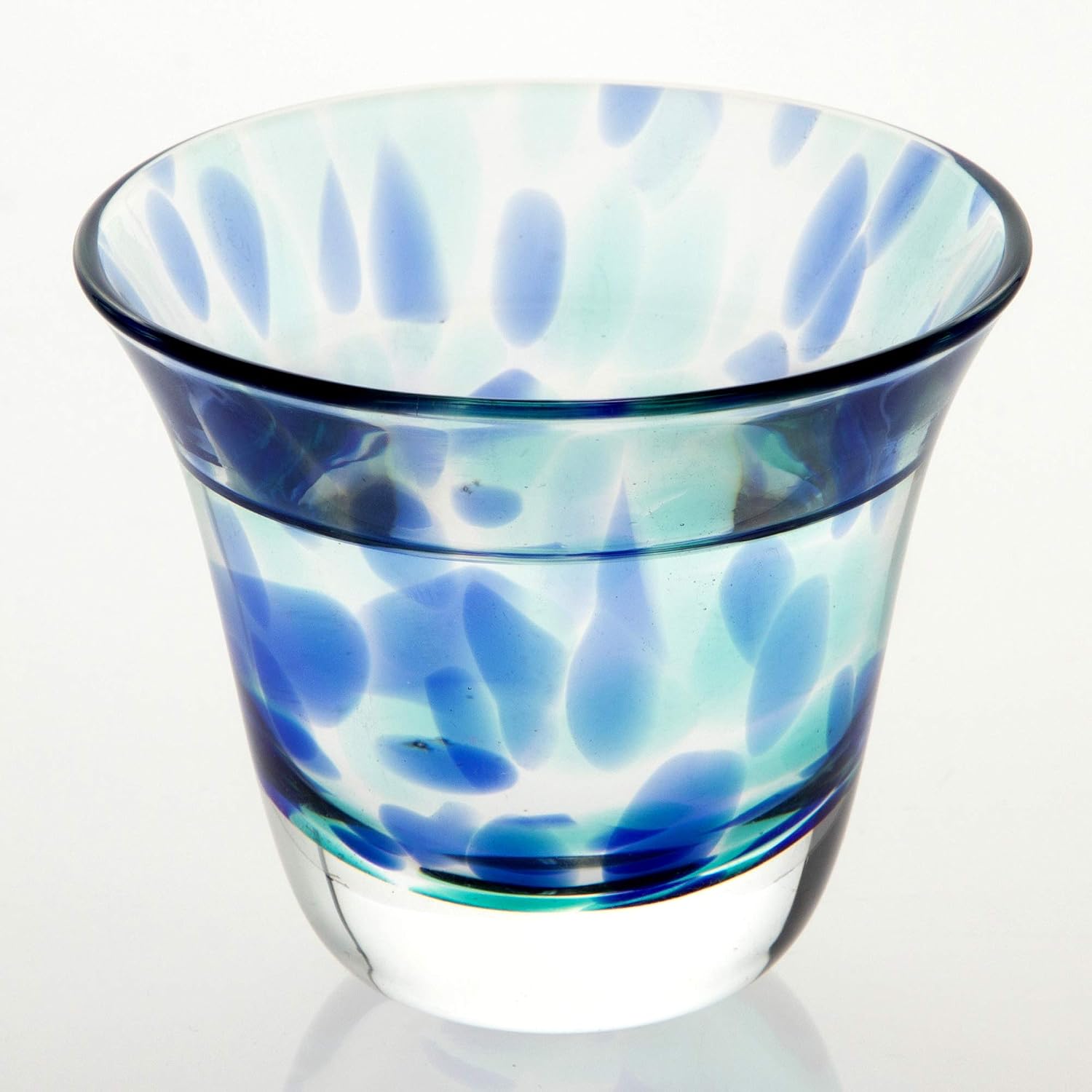 東洋佐々木ガラス Toyo Sasaki Glass SA351 Gui Cup, Blue, 2.2 fl oz (65 ml), Sake Cup, Made in Japan