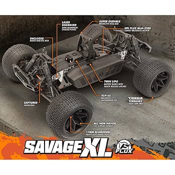 HPI ラジコン Amazon.co.jp: HPI Savage XL FLUX GTXL-6 1/8 4WD RTR