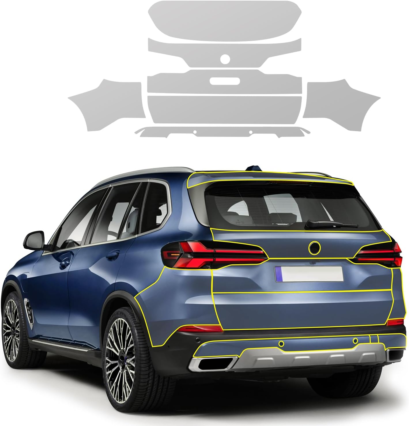 Precut Paint Protective Film for 2024 BMW X5 M-Sport 8.5 Mil TPU PPF Clear Car HD Scratch Exterior Accessories (Full Body-1 Set)