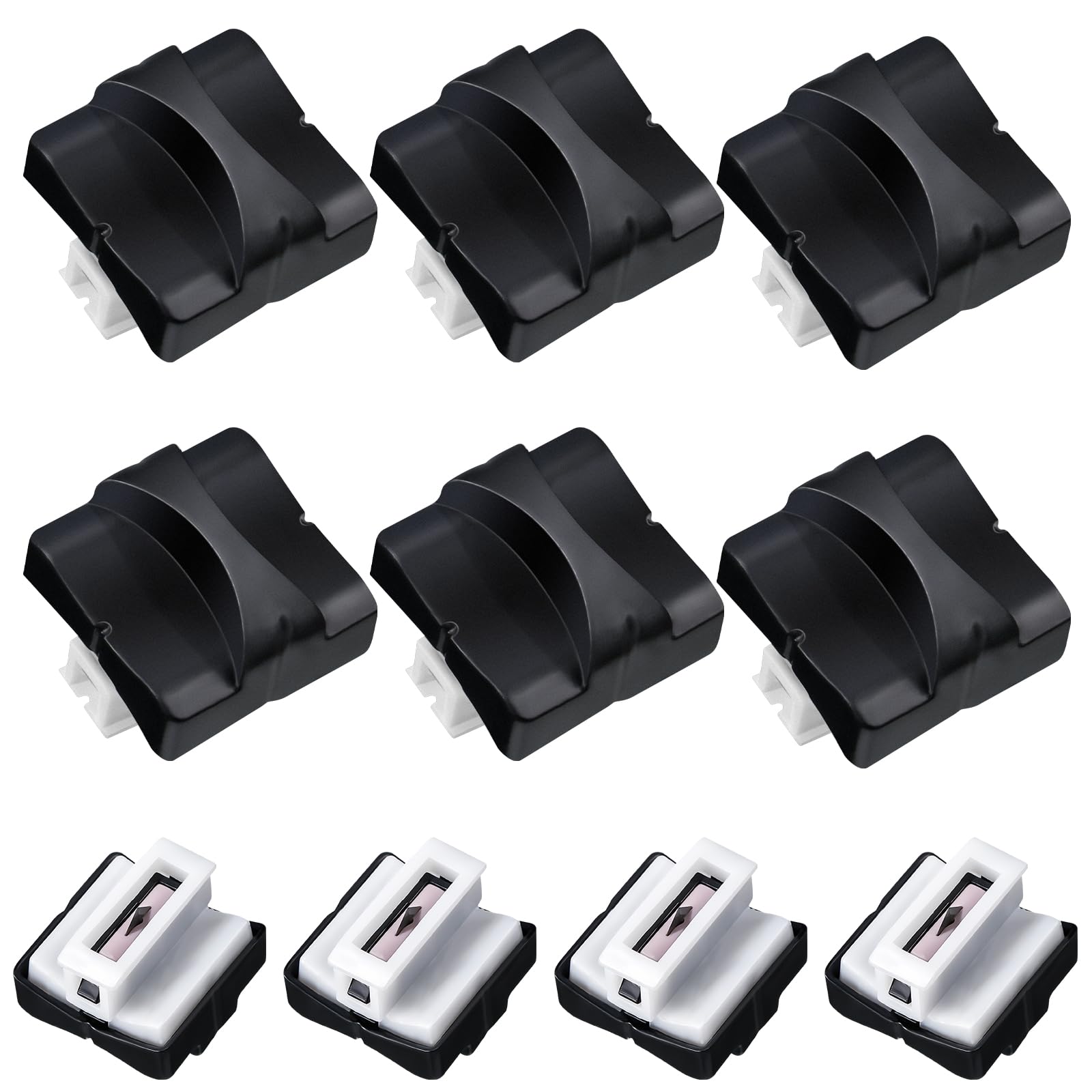 Mudder 10 Pieces Paper Cutter Replacement Blade Cutting Replacement Blades Refill for A4 Black and White Paper Trimmer(Black)