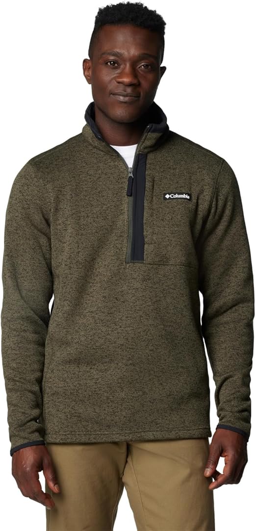 Columbia Men's Sweater Weather Half Zip, City Grey Heather, X