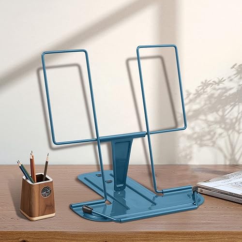 Soporte para libros de lectura, soporte ajustable para libros, soporte para documentos, soporte de escritura resistente para recetas, libros de