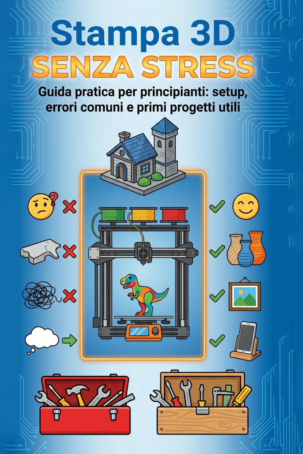 Stampa 3D Senza Stress: Guida pratica per principianti: setup, errori comuni e primi progetti utili.